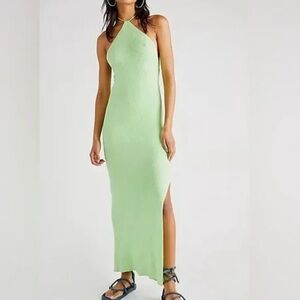 Free People Kristy Sweater Midi Green